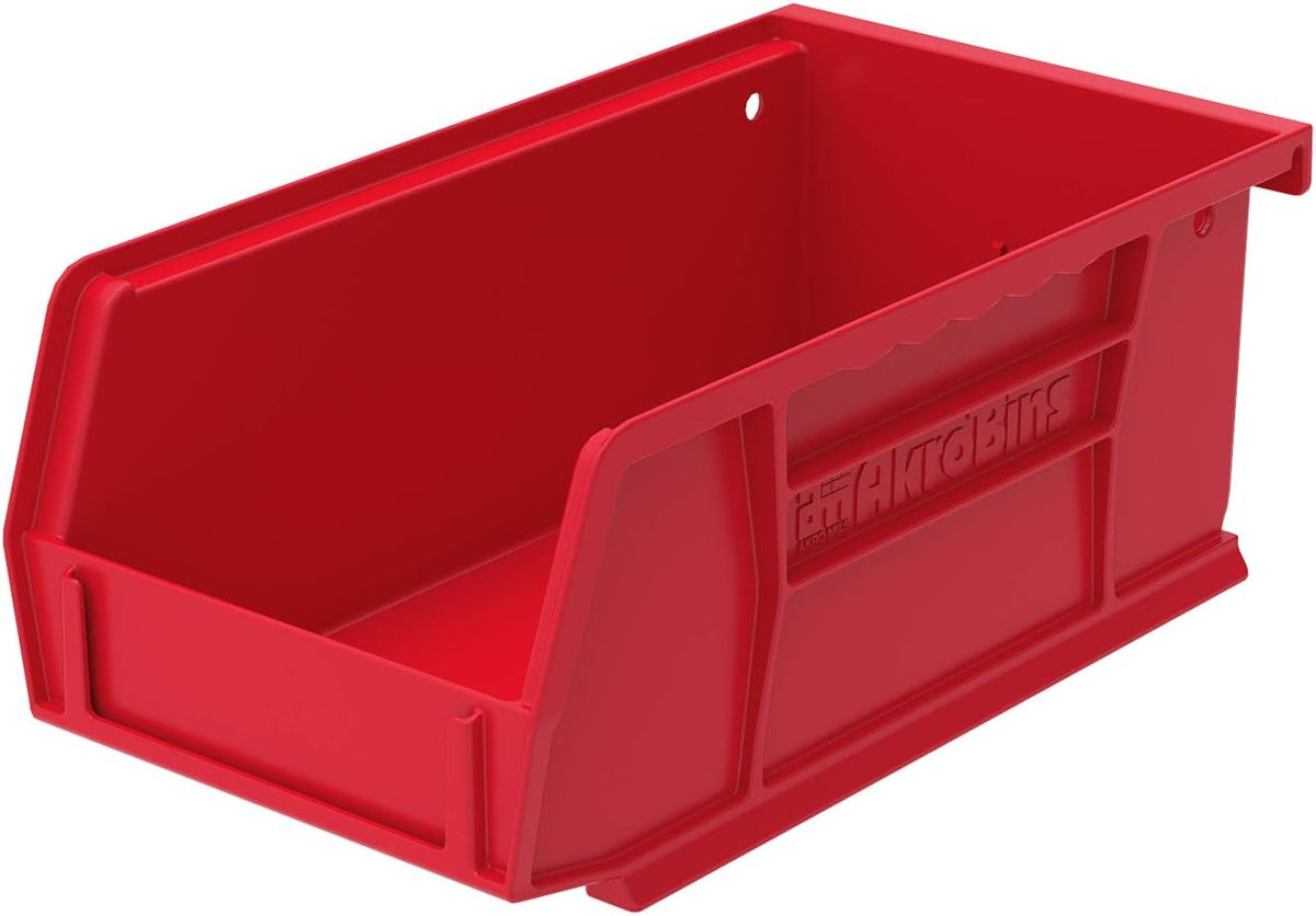 Plastic Storage Bin Hanging Stacking Containers, Black, 24-Pack M235