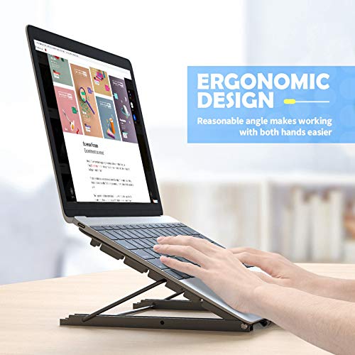 Black Foldable Portable Laptop Stand P22695