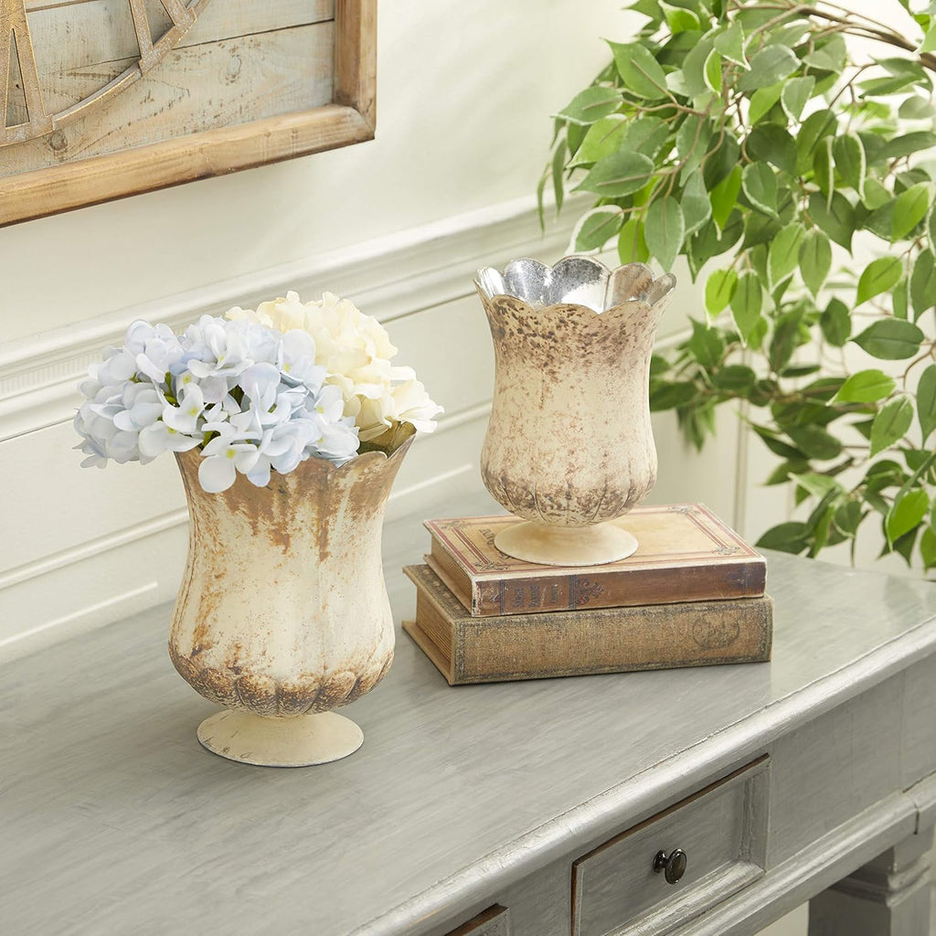 Silver Candle Holder Set of 2 F441