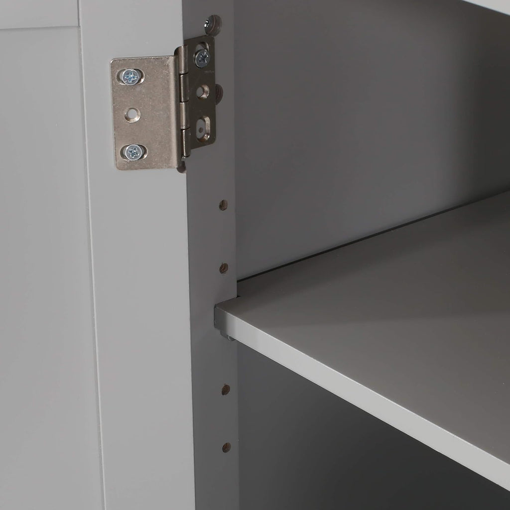 Gray Kitchen Cart with Wheels Y190261