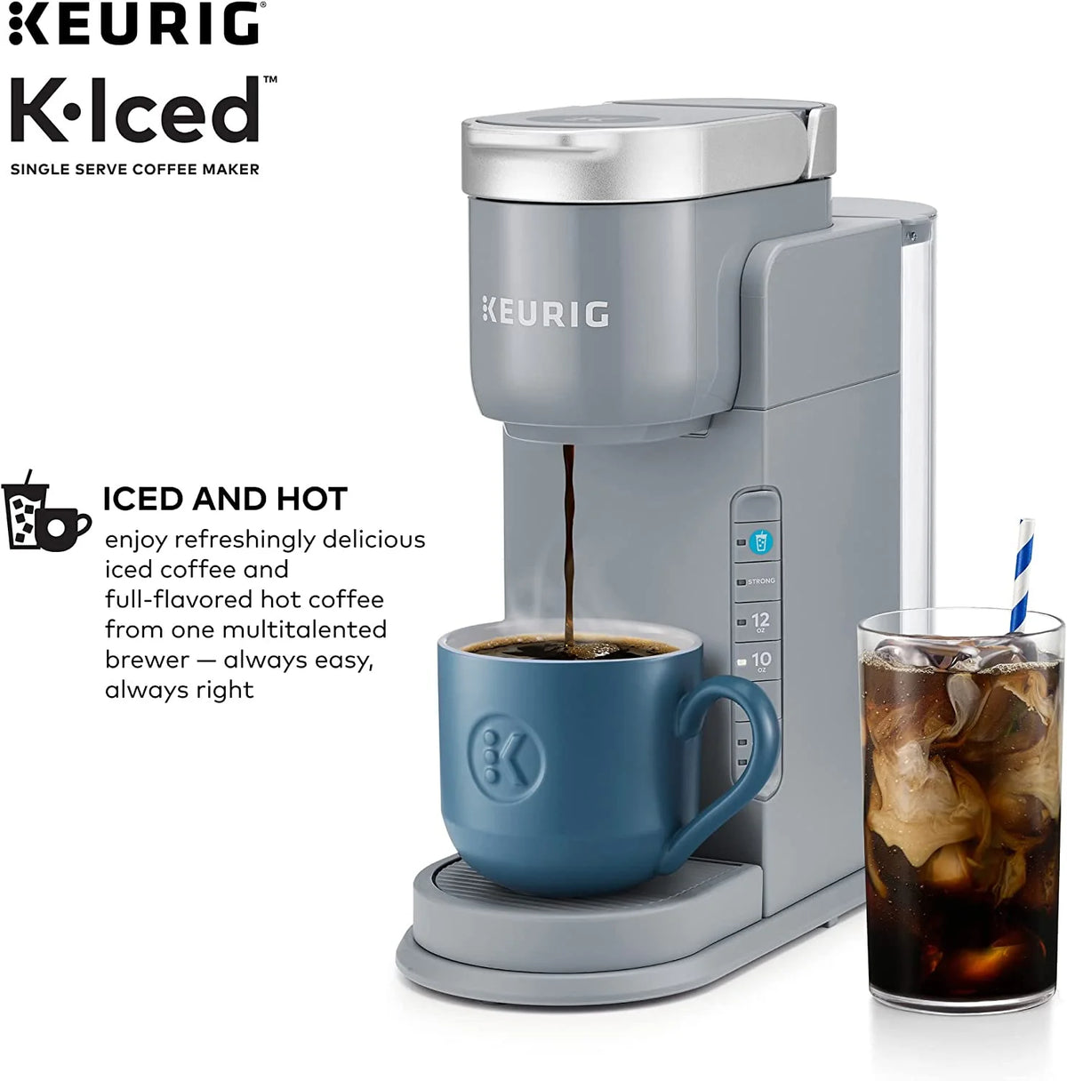 Gray Single Serve Coffee Maker H859715