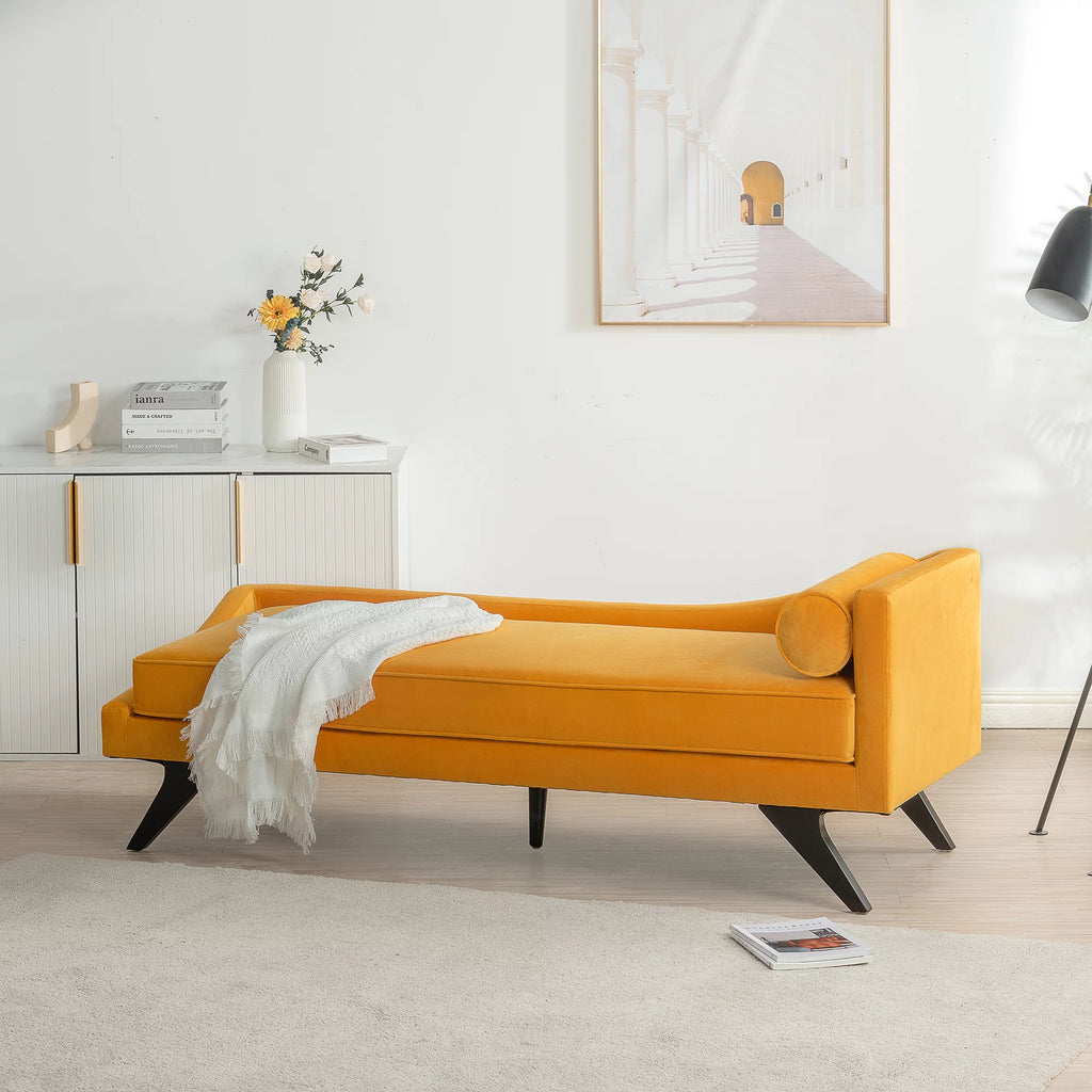 Reclining Chaise Lounge Sofa Padded Seat Y493304