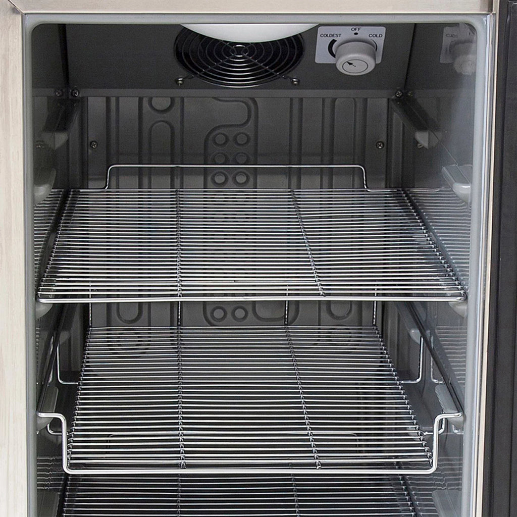 62 Can Lockable Stainless Steel Beverage Refrigerator H57100