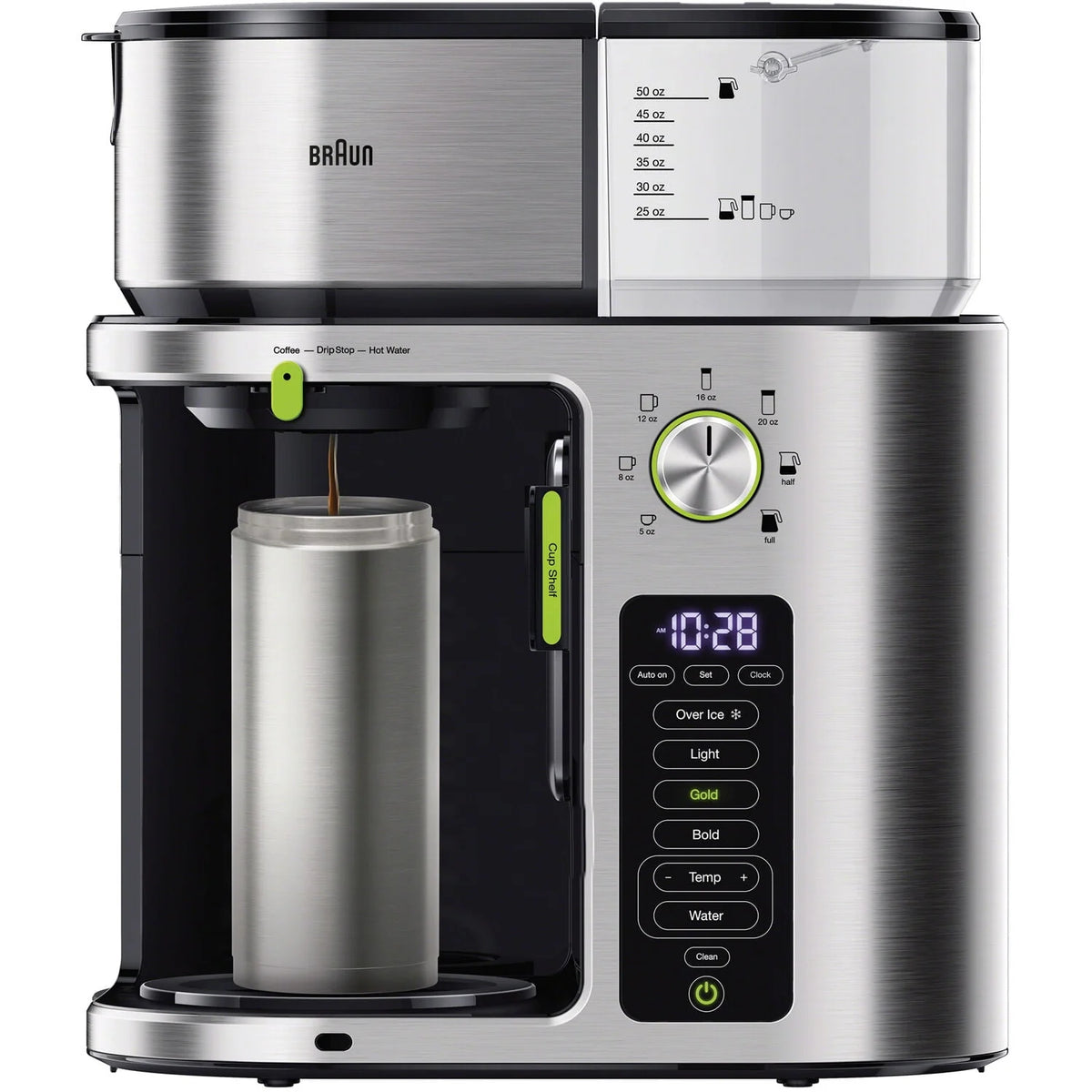 Stainless Steel 10 Cup Drip Coffee Maker F2796