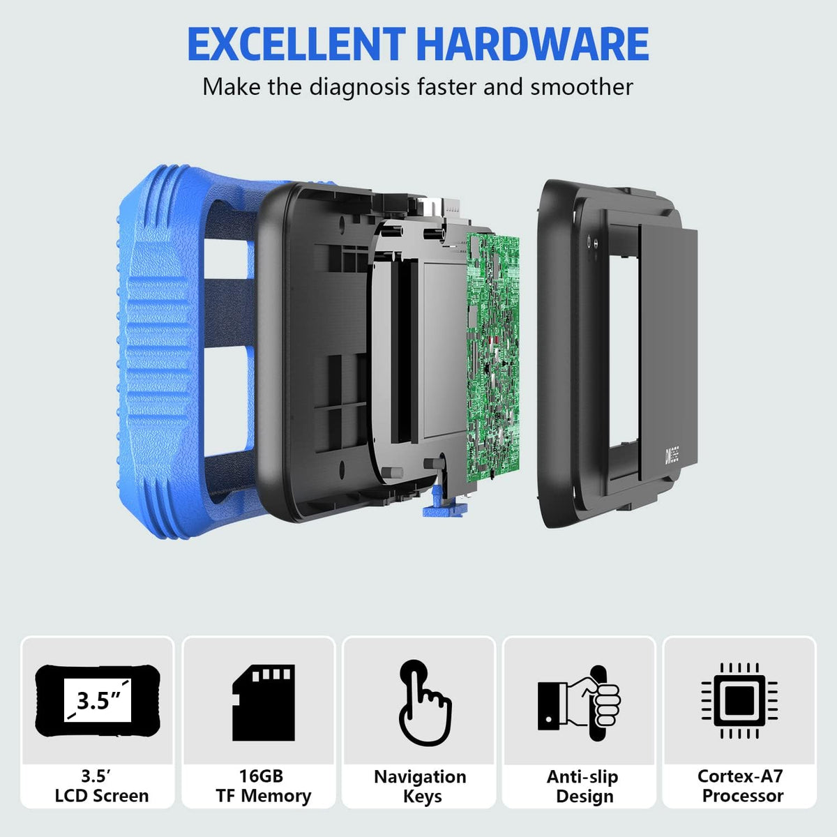 OBD2 Scanner 4-System Diagnostic Scan Tool T80616