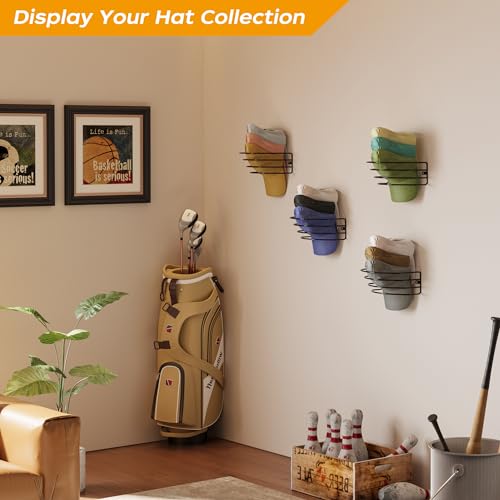 4 Pack Adhesive Hat Hanger Hat Organizer Y364560