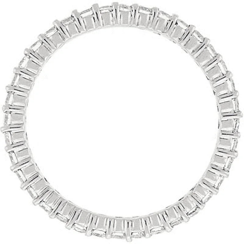1ct Prong Diamond Eternity Ring 14K White Gold J9034