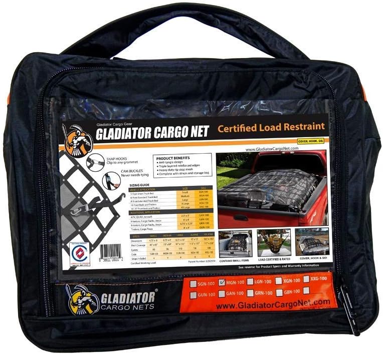 Waterproof Heavy Duty Truck Cargo Net Tarp Medium 6.75' x 8' R120314