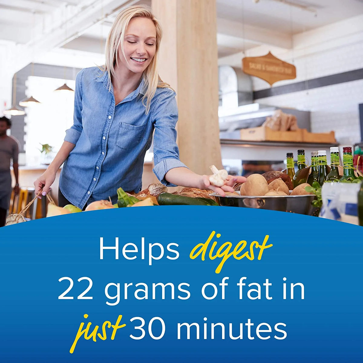 120 Capsules Vegan Gluten Free Fat Digestion Supplement O487450