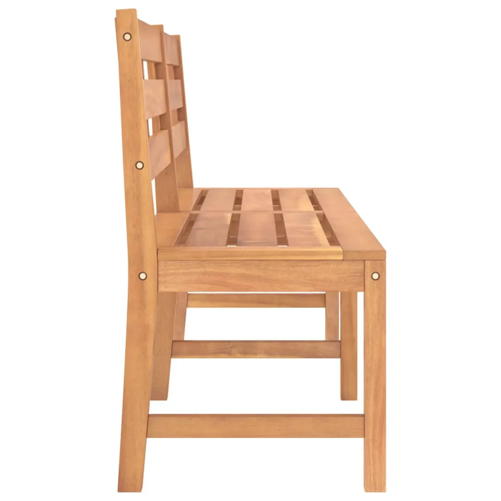 Solid Teak Wood Patio Bench Y93933