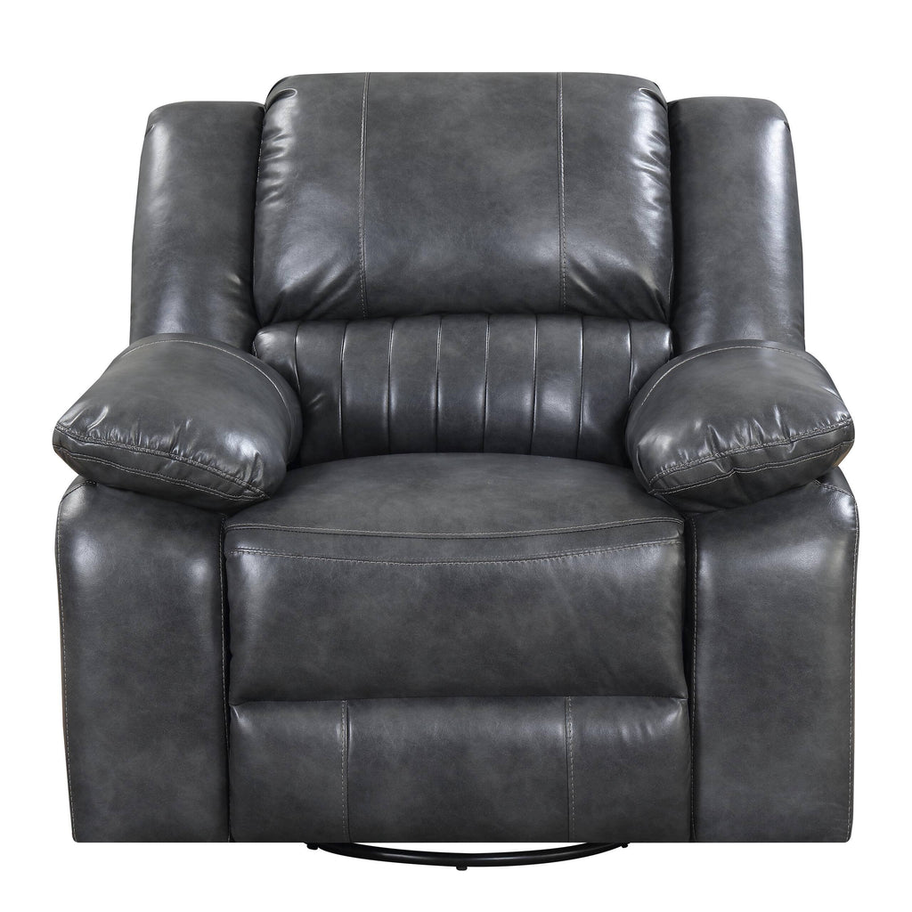 Gray Swivel Glider Recliner S9264