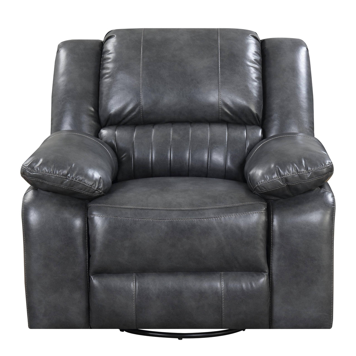 Gray Swivel Glider Recliner S9264