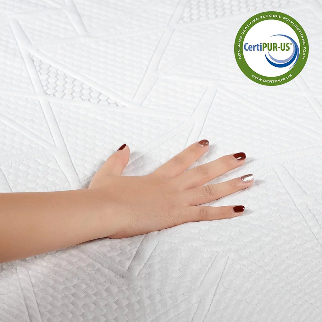 Queen 8 inch Bamboo Charcoal Cooling Gel Memory Foam Hybrid Mattress Q15540