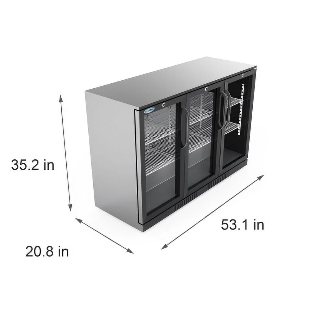 Three-Door Back Bar Refrigerator 11 Cu Ft U656639