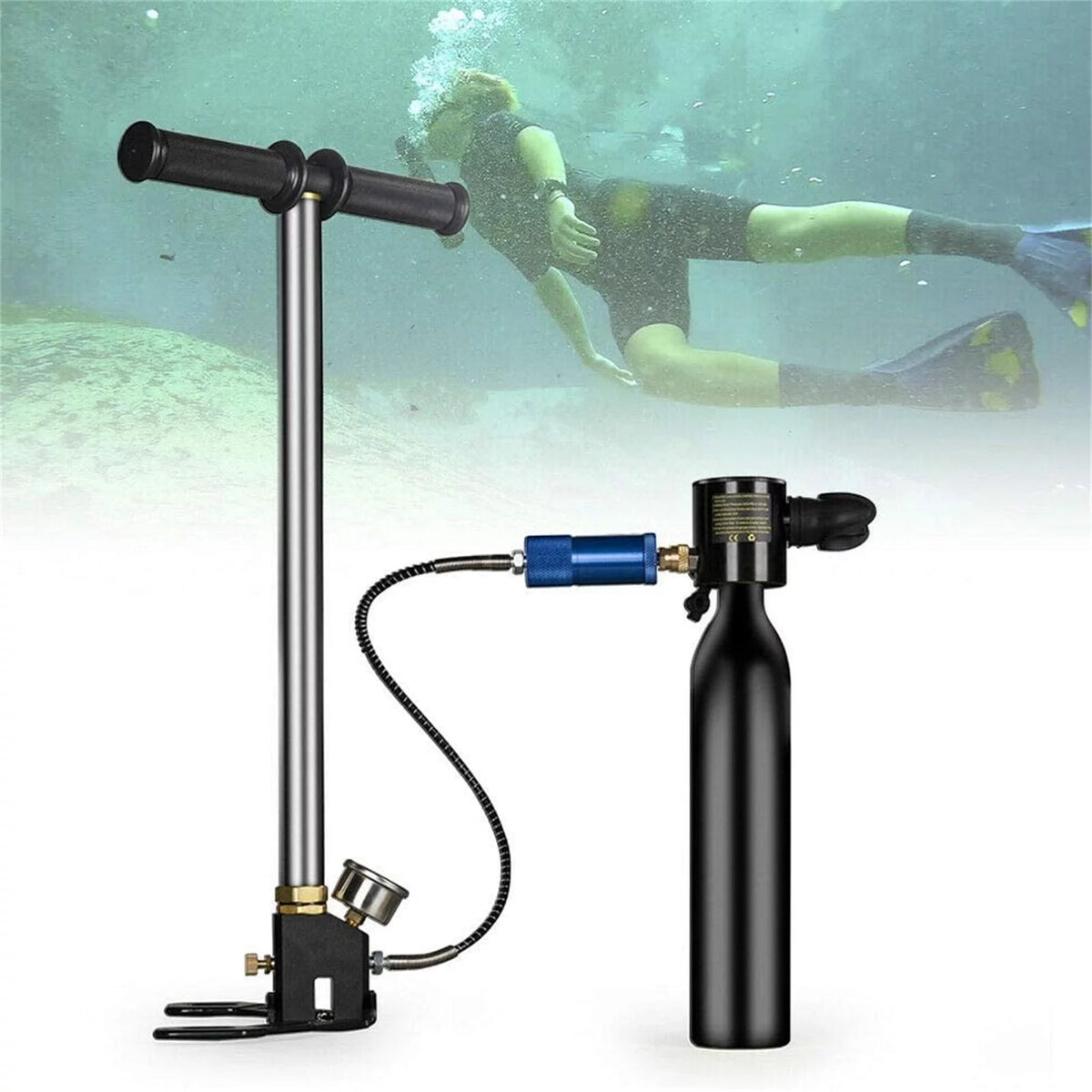 0.5L Oxygen Cylinder Tank Diving Equipment W48892
