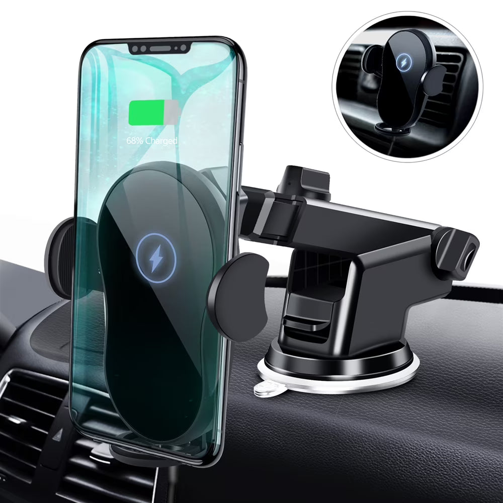 Wireless Car Charger Mount for iPhone 14/13/12/11/X/8 Series Q1723
