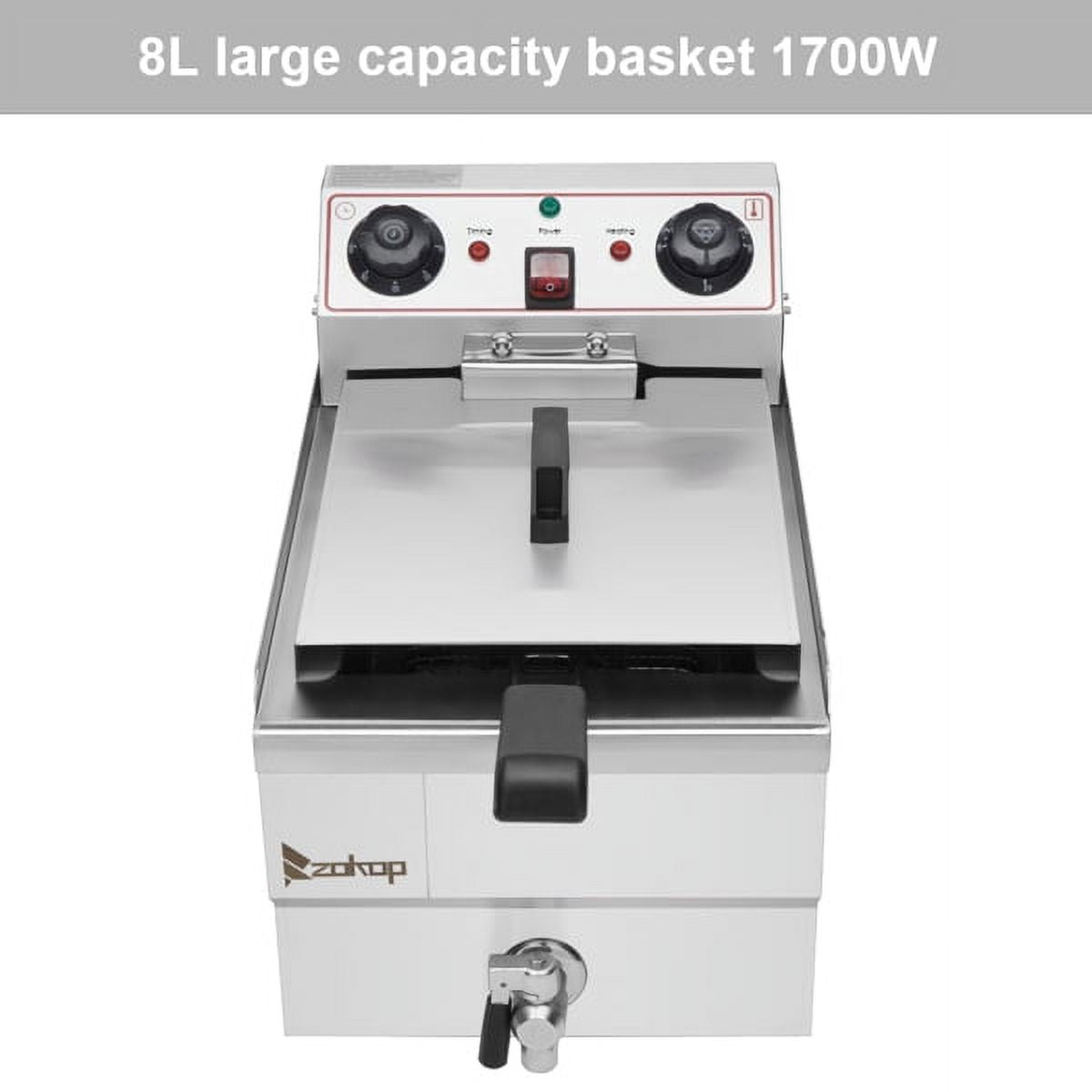 Stainless Steel Faucet Single Tank Deep Fryer 1700W U337