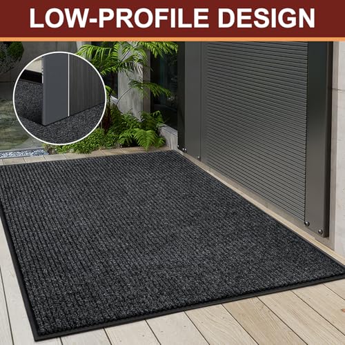4'x6' Heavy Duty Non-Slip Washable Doormat Y76056