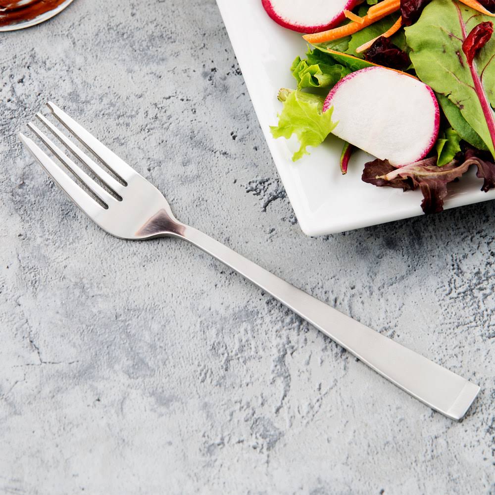 18/0 Stainless Steel Heavy Weight Salad Fork - 36/Case Y73330