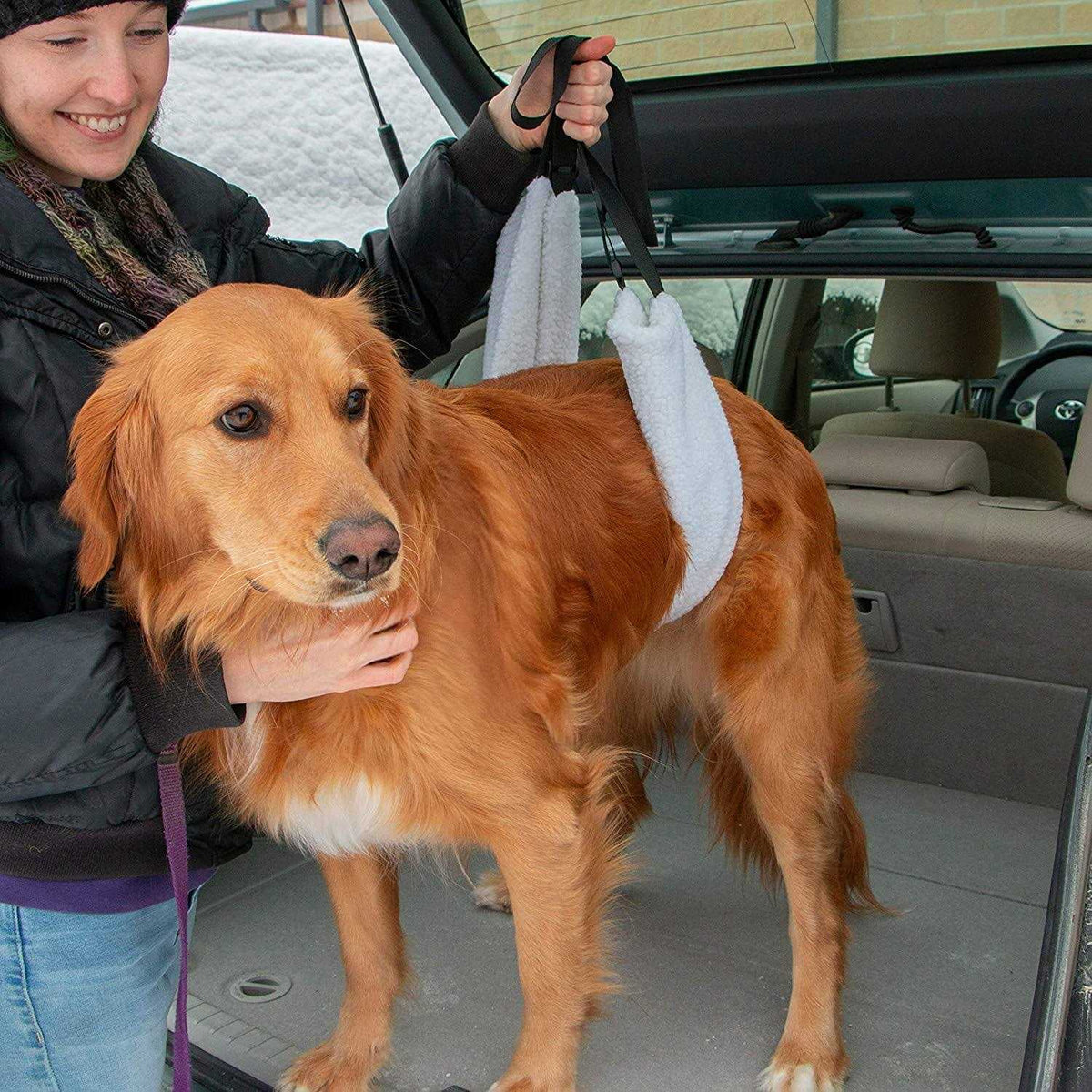 Veterinarian Approved Plush Soft Canine Sling Adjustable Straps W53197