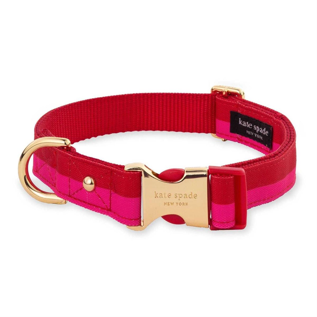 Red Pink Colorblock Dog Collar I865
