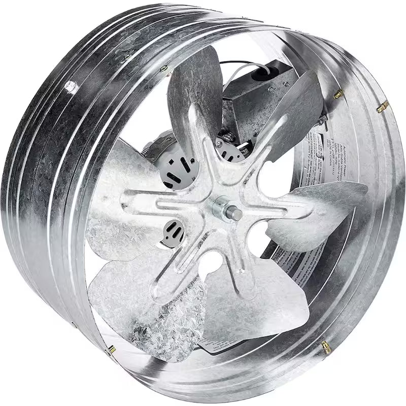 14 in. Gable Mount Attic Ventilator Fan with Adjustable Thermostat T71776