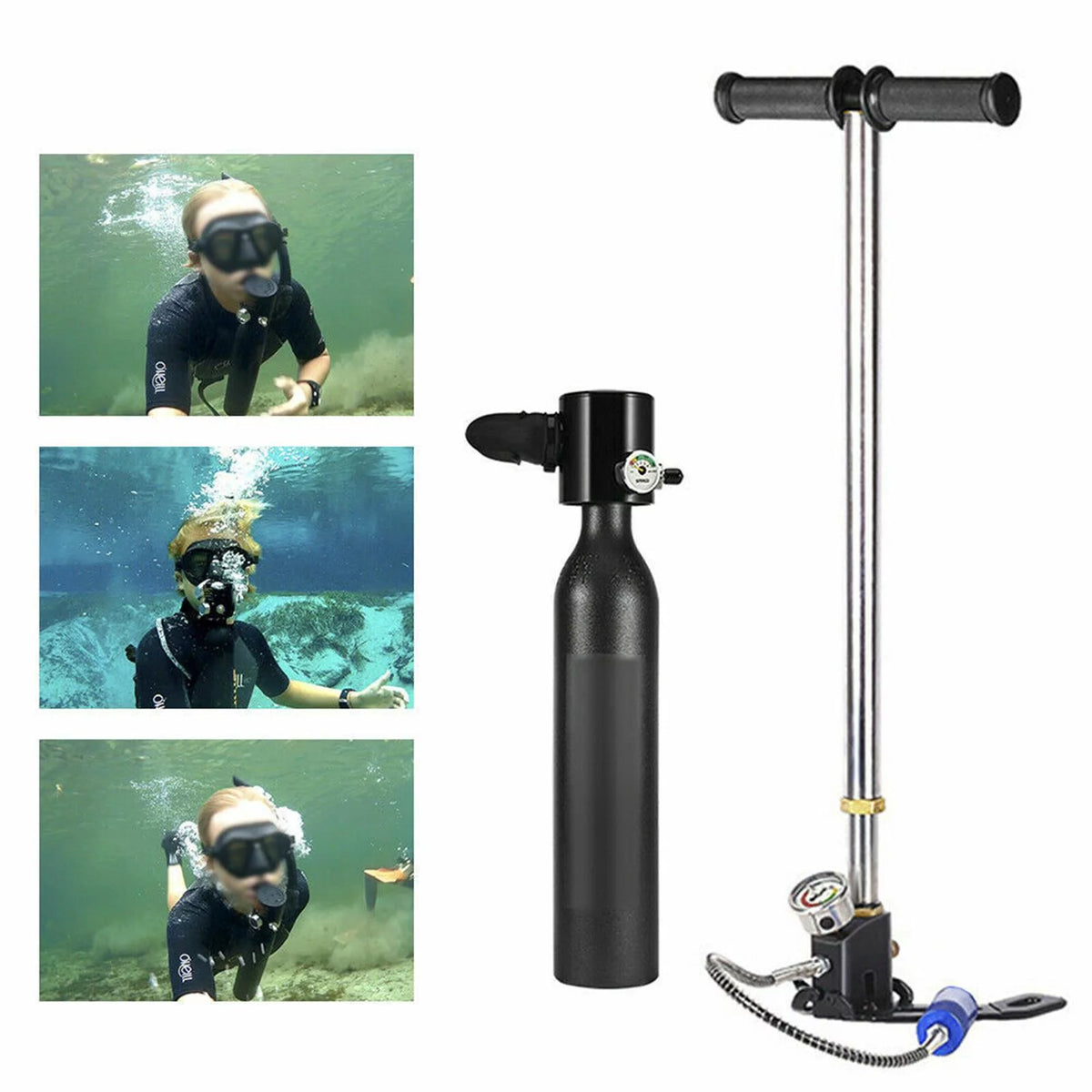 0.5L Oxygen Cylinder Tank Diving Equipment W48892