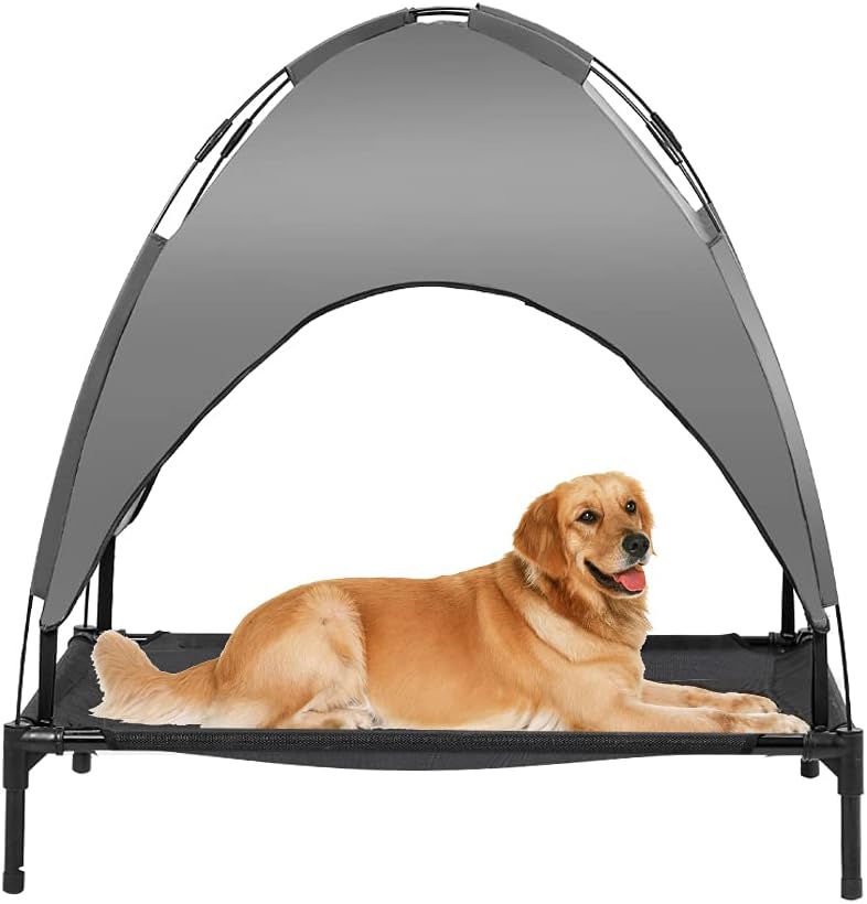 Extra Large Elevated Dog Bed with Canopy and Carrying Bag M847