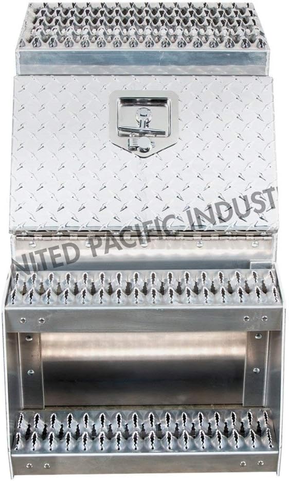 Heavy Duty Aluminum Semi Truck Side Storage Saddle Step Box P771