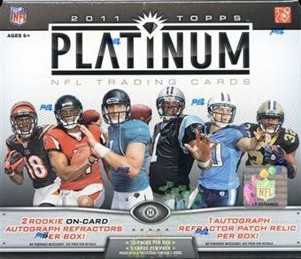 2011 Topps Platinum Football Factory Sealed Hobby Box D486