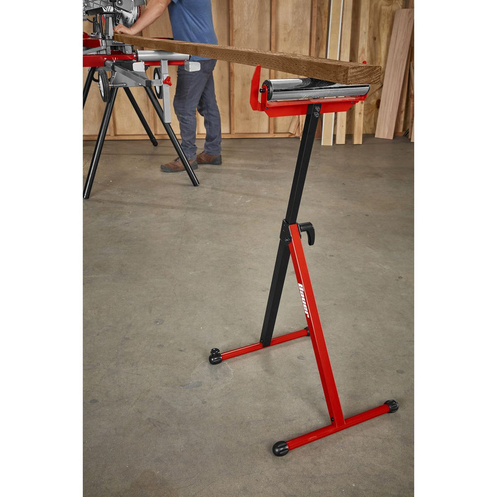 250 lb. Capacity Adjustable Roller Stand with Edge Guide I80882