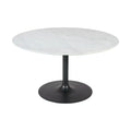 42" Round Marble Pedestal Dining Table S472