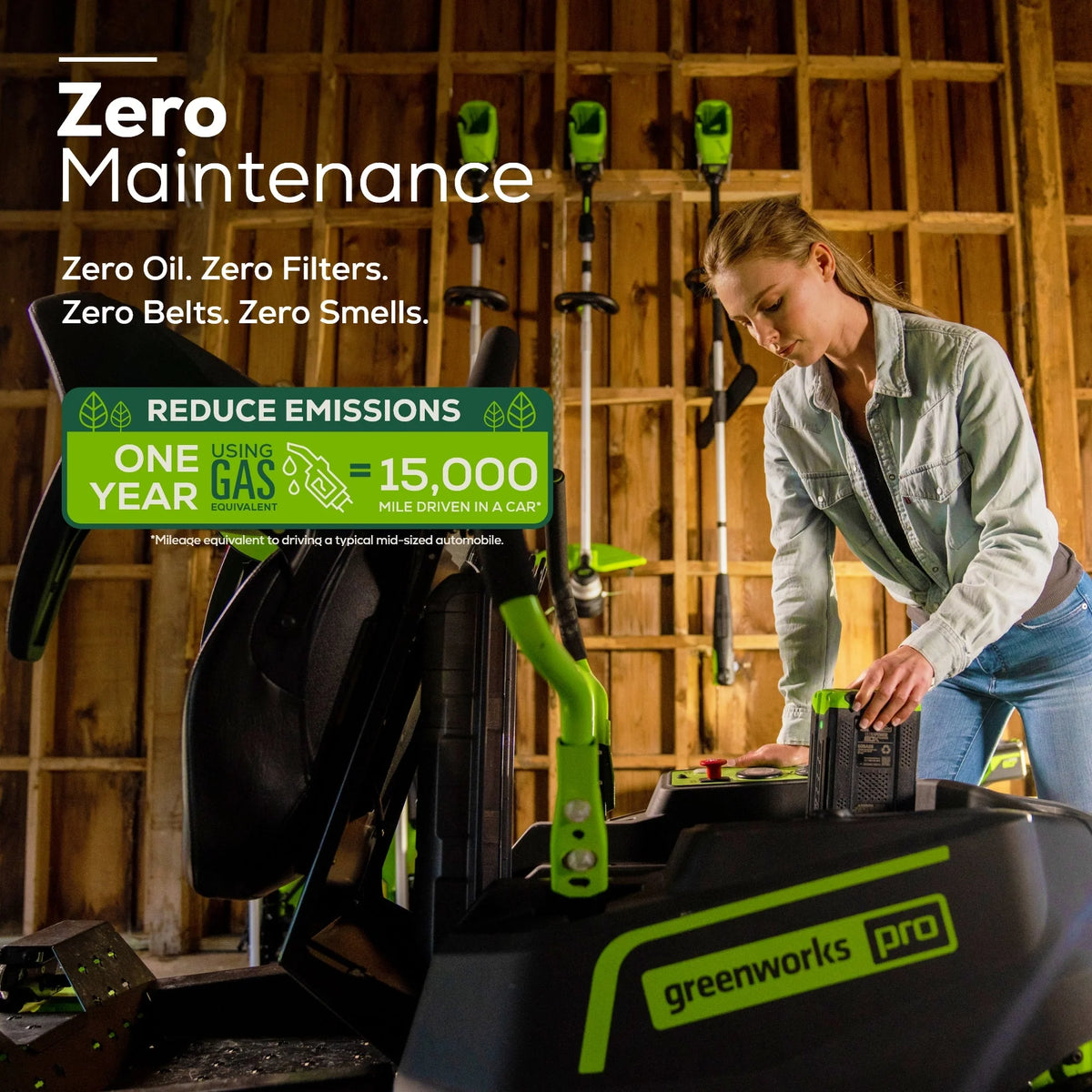 60V 42" Electric Zero Turn Mower with 8 Ah Batteries P287693