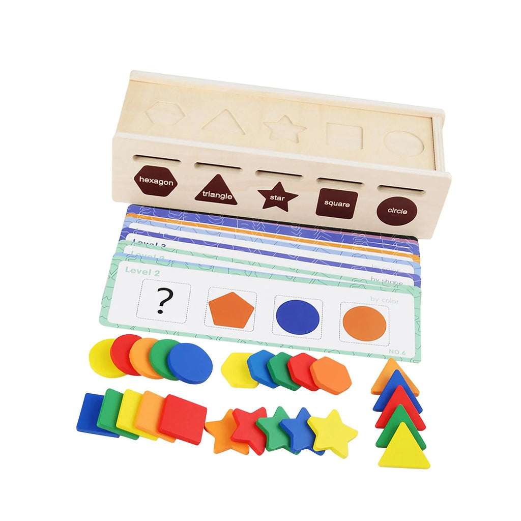 Montessori Geometric Matching Blocks Activity Toy G8693