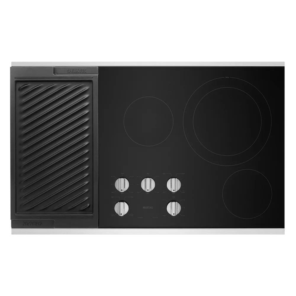 36" Wide Built-In Electric Cooktop - Stainless Steel K373