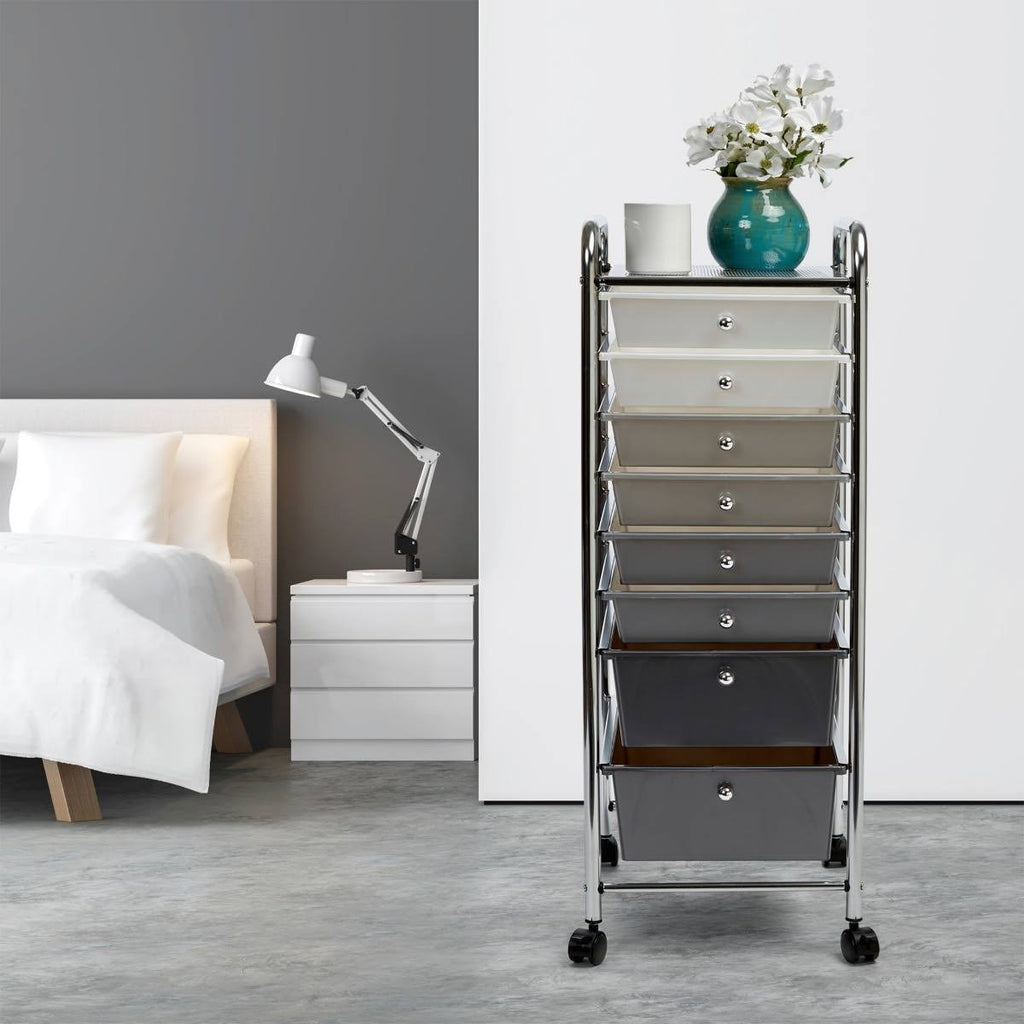 8 Drawer Storage Bin Organizer Cart L825