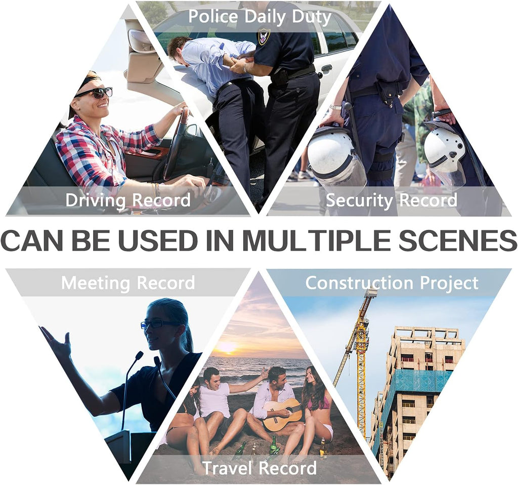 Wearable 1080P HD Body Camera with Audio Recording Q8272