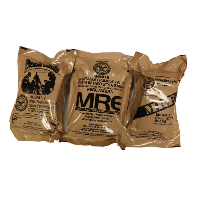 3 Pack 1250 Cal MRE Meals X69766