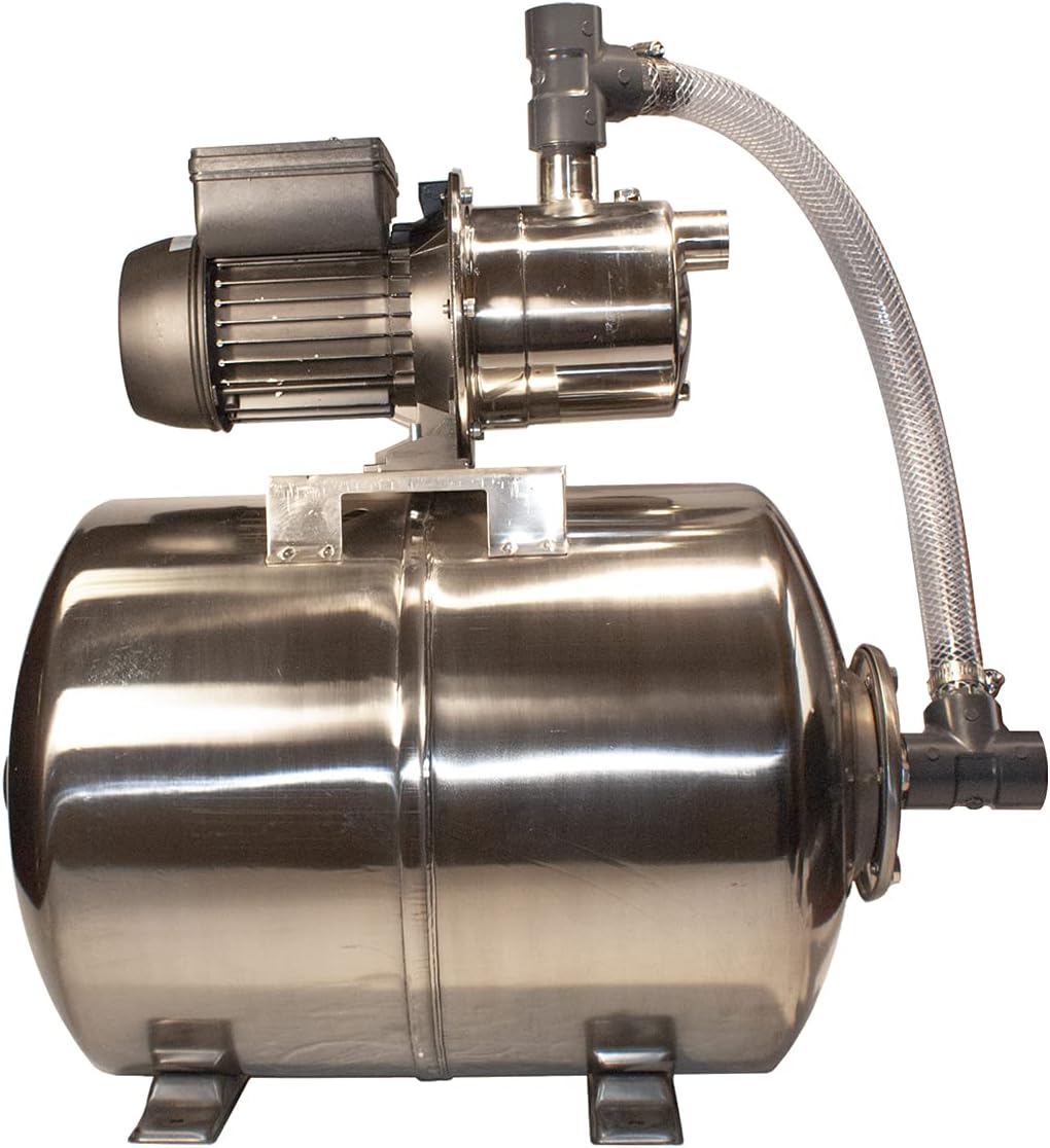3/4HP Stainless Steel Shallow Well Jet Pump System V93151