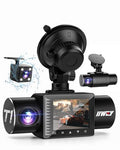 Dash Cam 1080P Three Channels with IR Night Vision Car Camera SD Card Included Dashboard Camera B224105