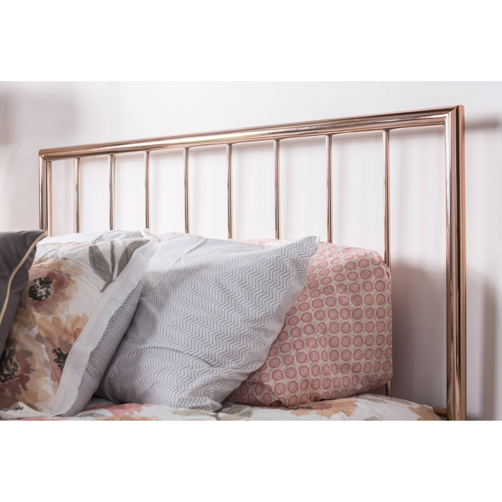 California King Rose Gold Metal Bed Q388165