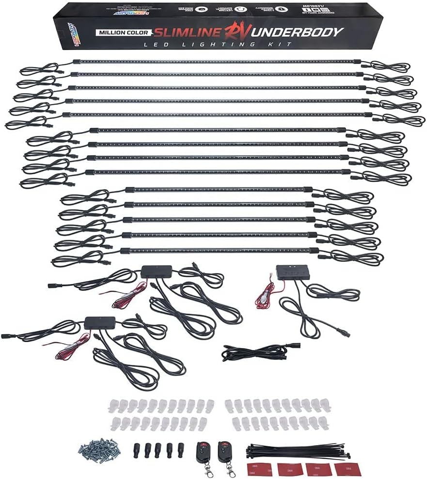 14pc LED Underglow Accent Lighting Kit for Recreational Vehicles I10700