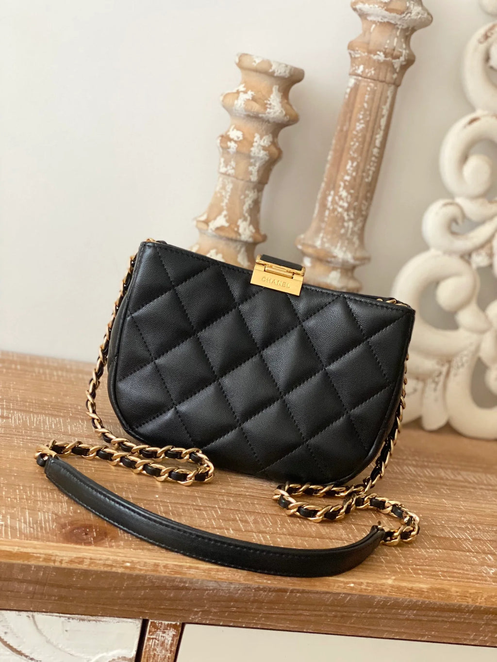 Small Hobo Bag Black A4603