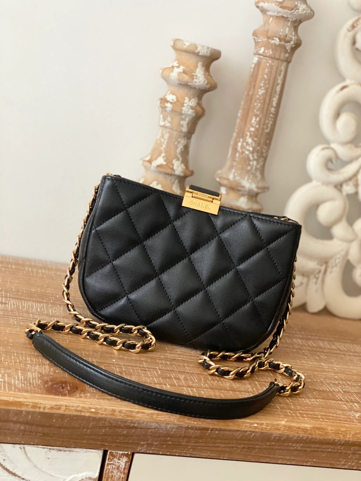 Small Hobo Bag Black A4603