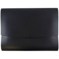 Italian Leather Portfolios with Snap Closure, Black, 12/Pack B9771