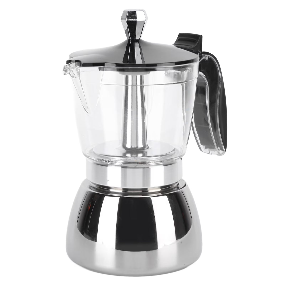 Cafetera Espresso Moka de Acero Inoxidable, 6 Tazas A749178
