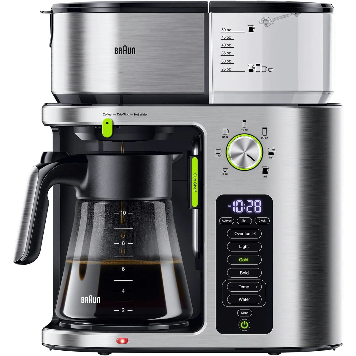 Stainless Steel 10 Cup Drip Coffee Maker F2796