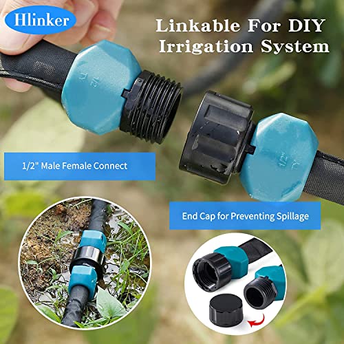 Flat Soaker Hose 100 ft with Stake A40143