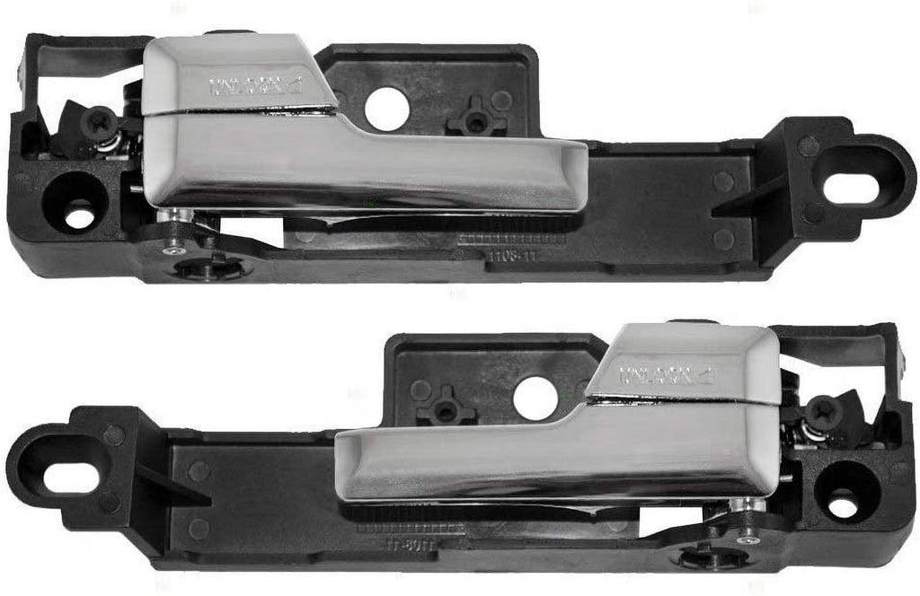 Front Left & Front Right Door Handle with Chrome Lever 2 Pc Set I72356