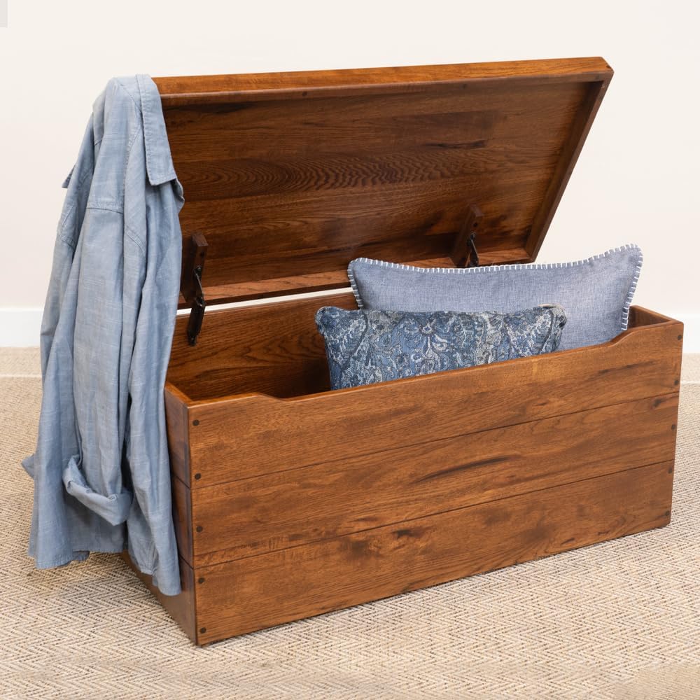 36” Solid Wooden Storage Chest with Handles W418
